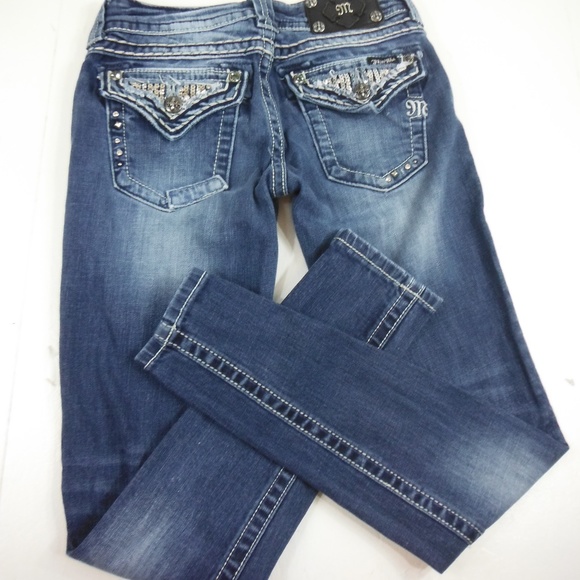 Miss Me Decorative Pocket Denim Skinny Jeans -26 - Picture 7 of 8